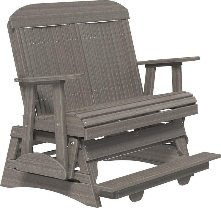 LuxCraft Counter Height Recycled Plastic 4' Classic Balcony Glider  - LEAD TIME TO SHIP7 BUSINESS DAYS OR LESS
