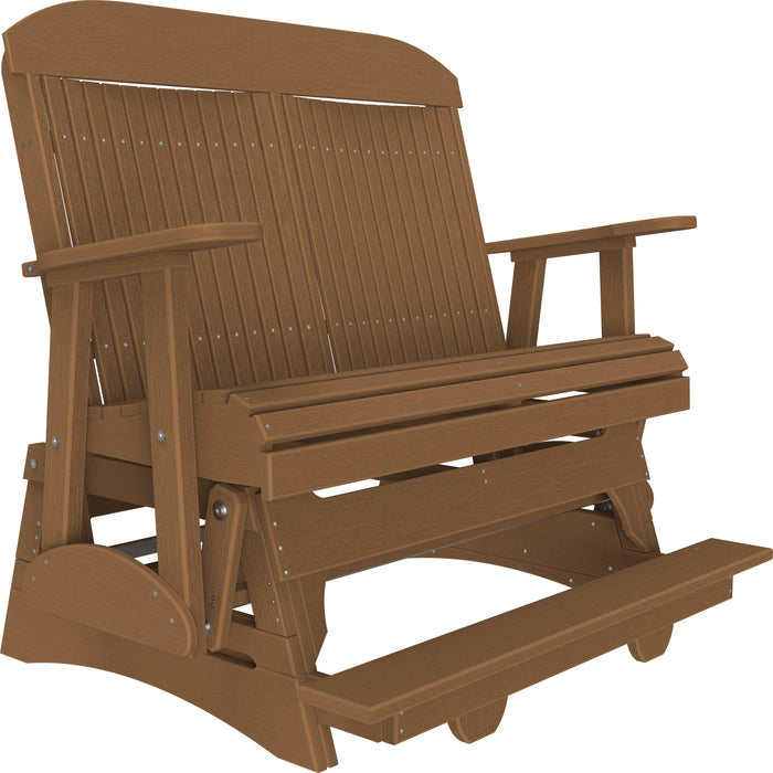 LuxCraft Counter Height Recycled Plastic 4' Classic Balcony Glider  - LEAD TIME TO SHIP7 BUSINESS DAYS OR LESS