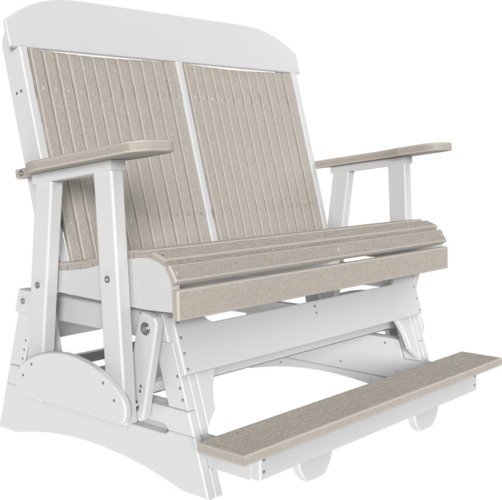 LuxCraft Counter Height Recycled Plastic 4' Classic Balcony Glider  - LEAD TIME TO SHIP7 BUSINESS DAYS OR LESS