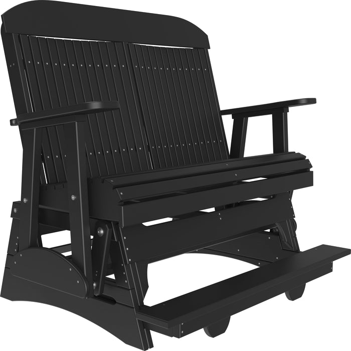 LuxCraft Counter Height Recycled Plastic 4' Classic Balcony Glider  - LEAD TIME TO SHIP7 BUSINESS DAYS OR LESS