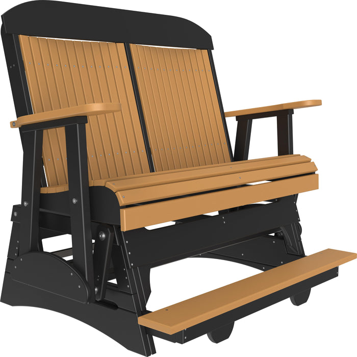 LuxCraft Counter Height Recycled Plastic 4' Classic Balcony Glider  - LEAD TIME TO SHIP7 BUSINESS DAYS OR LESS