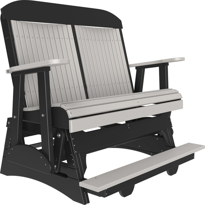 LuxCraft Counter Height Recycled Plastic 4' Classic Balcony Glider  - LEAD TIME TO SHIP7 BUSINESS DAYS OR LESS