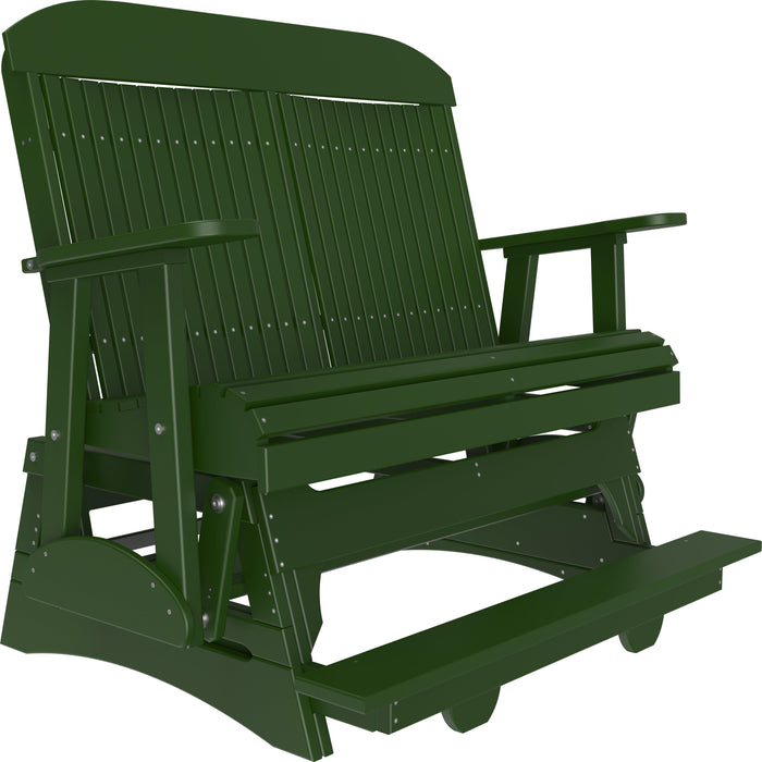 LuxCraft Counter Height Recycled Plastic 4' Classic Balcony Glider  - LEAD TIME TO SHIP7 BUSINESS DAYS OR LESS