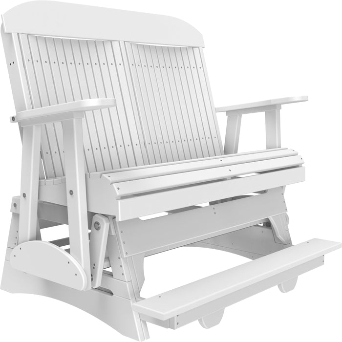 LuxCraft Counter Height Recycled Plastic 4' Classic Balcony Glider  - LEAD TIME TO SHIP7 BUSINESS DAYS OR LESS