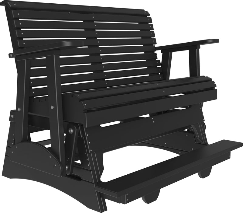 LuxCraft Recycled Plastic Counter Height 4' Plain Balcony Glider  - LEAD TIME TO SHIP 7 BUSINESS DAYS OR LESS