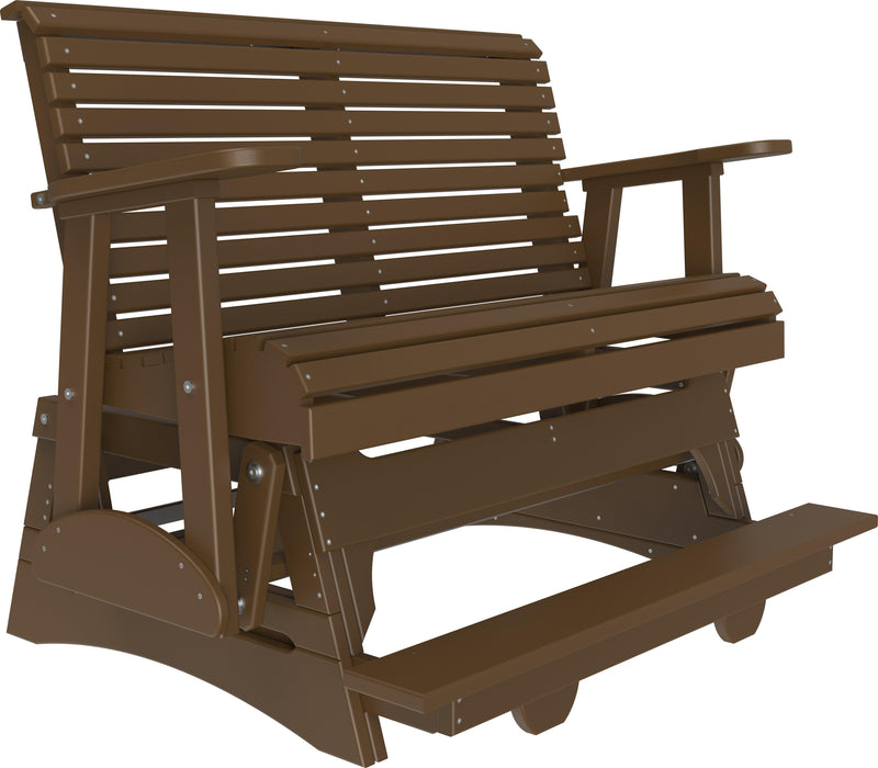 LuxCraft Recycled Plastic Counter Height 4' Plain Balcony Glider  - LEAD TIME TO SHIP 7 BUSINESS DAYS OR LESS