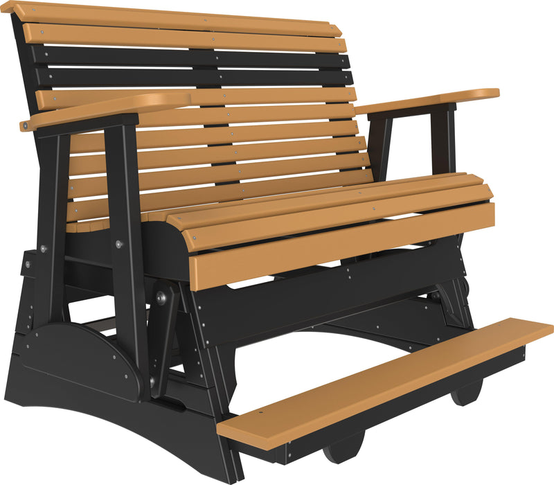 LuxCraft Recycled Plastic Counter Height 4' Plain Balcony Glider  - LEAD TIME TO SHIP 7 BUSINESS DAYS OR LESS