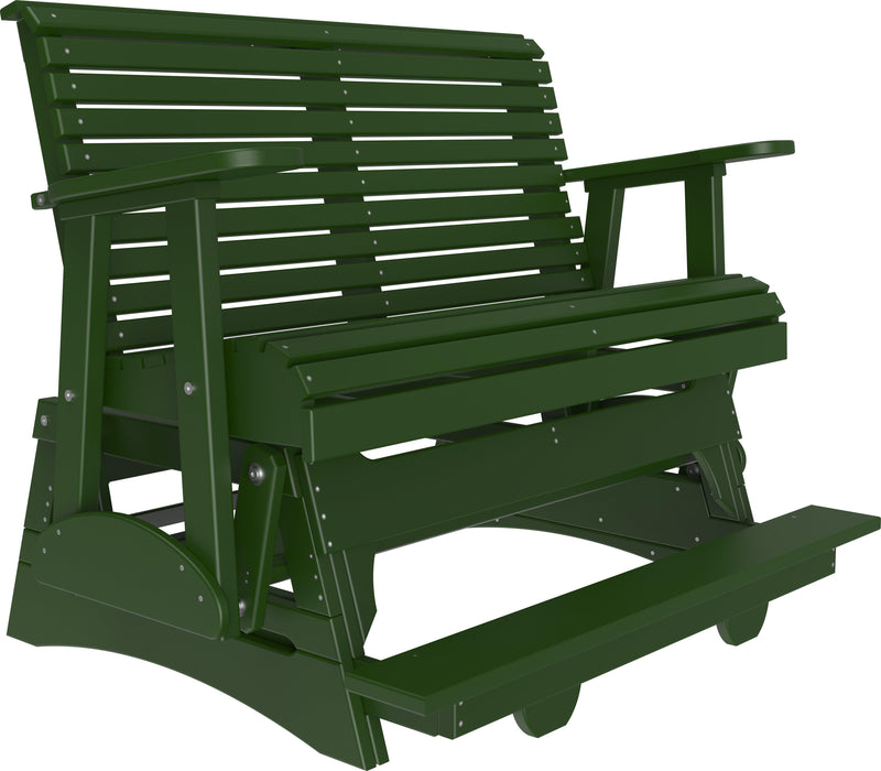 LuxCraft Recycled Plastic Counter Height 4' Plain Balcony Glider  - LEAD TIME TO SHIP 7 BUSINESS DAYS OR LESS