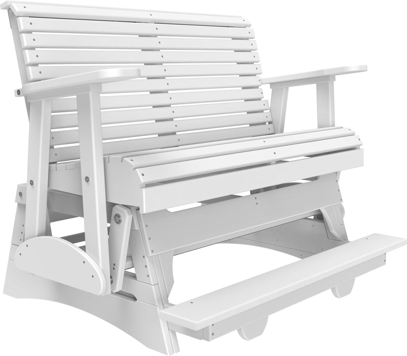 LuxCraft Recycled Plastic Counter Height 4' Plain Balcony Glider  - LEAD TIME TO SHIP 7 BUSINESS DAYS OR LESS
