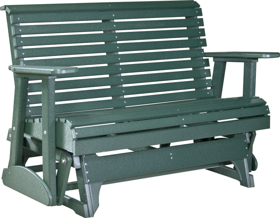 LuxCraft Rollback Recycled Plastic 4ft. Plain Patio Glider - LEAD TIME TO SHIP 7 BUSINESS DAYS OR LESS
