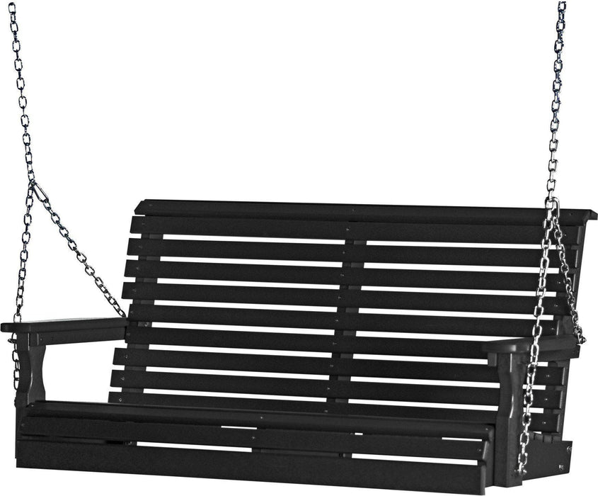 LuxCraft Rollback 4ft. Recycled Plastic Porch Swing - LEAD TIME TO SHIP 7 BUSINESS DAYS OR LESS