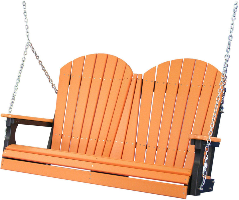 LuxCraft Adirondack 4ft. Recycled Plastic Porch Swing  - LEAD TIME TO SHIP 7 BUSINESS DAYS OR LESS