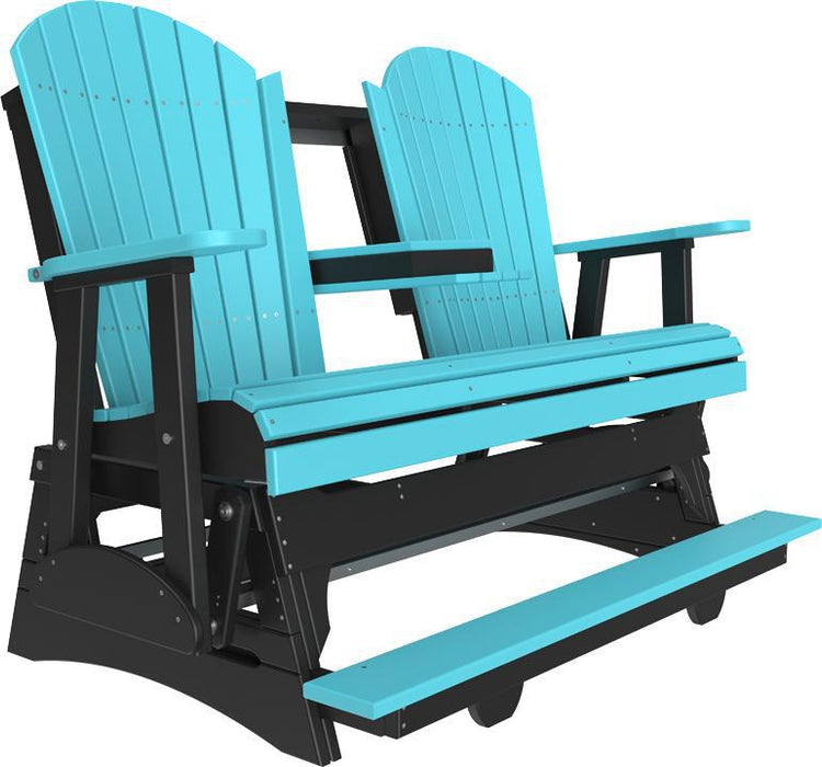 LuxCraft Counter Height Recycled Plastic 5' Adirondack Balcony Glider  - LEAD TIME TO SHIP 7 BUSINESS DAYS OR LESS