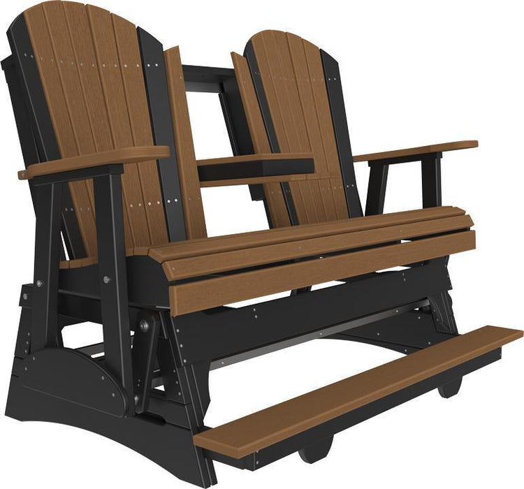 LuxCraft Counter Height Recycled Plastic 5' Adirondack Balcony Glider  - LEAD TIME TO SHIP 7 BUSINESS DAYS OR LESS