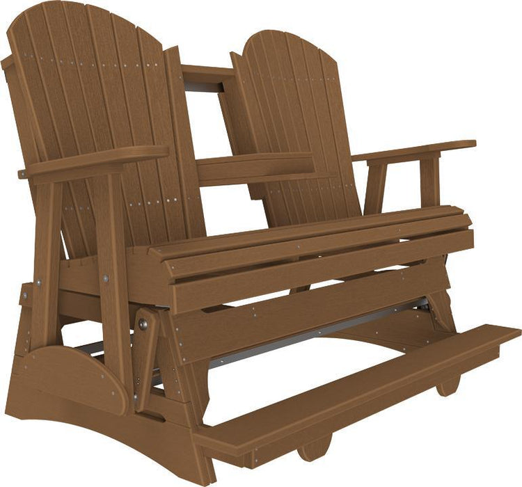 LuxCraft Counter Height Recycled Plastic 5' Adirondack Balcony Glider  - LEAD TIME TO SHIP 7 BUSINESS DAYS OR LESS