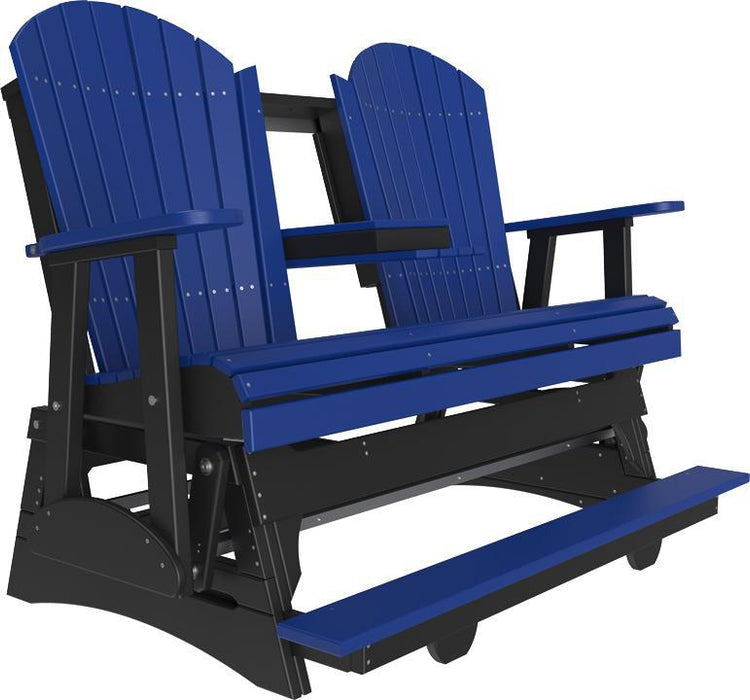 LuxCraft Counter Height Recycled Plastic 5' Adirondack Balcony Glider  - LEAD TIME TO SHIP 7 BUSINESS DAYS OR LESS