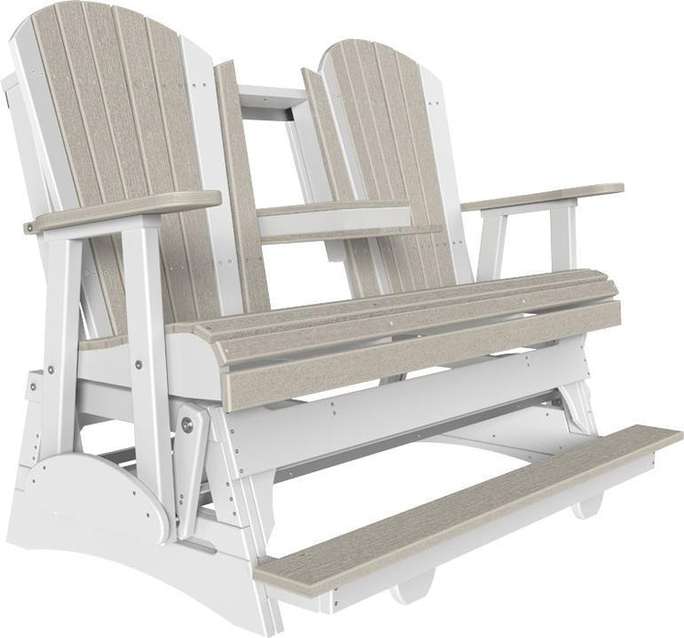 LuxCraft Counter Height Recycled Plastic 5' Adirondack Balcony Glider  - LEAD TIME TO SHIP 7 BUSINESS DAYS OR LESS