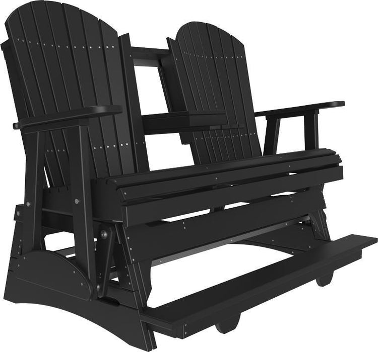 LuxCraft Counter Height Recycled Plastic 5' Adirondack Balcony Glider  - LEAD TIME TO SHIP 7 BUSINESS DAYS OR LESS