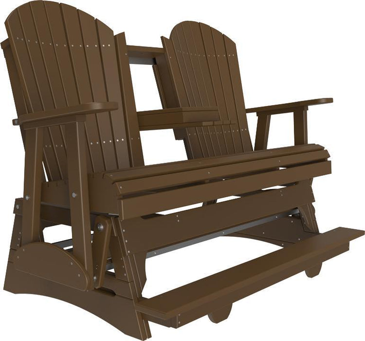 LuxCraft Counter Height Recycled Plastic 5' Adirondack Balcony Glider  - LEAD TIME TO SHIP 7 BUSINESS DAYS OR LESS