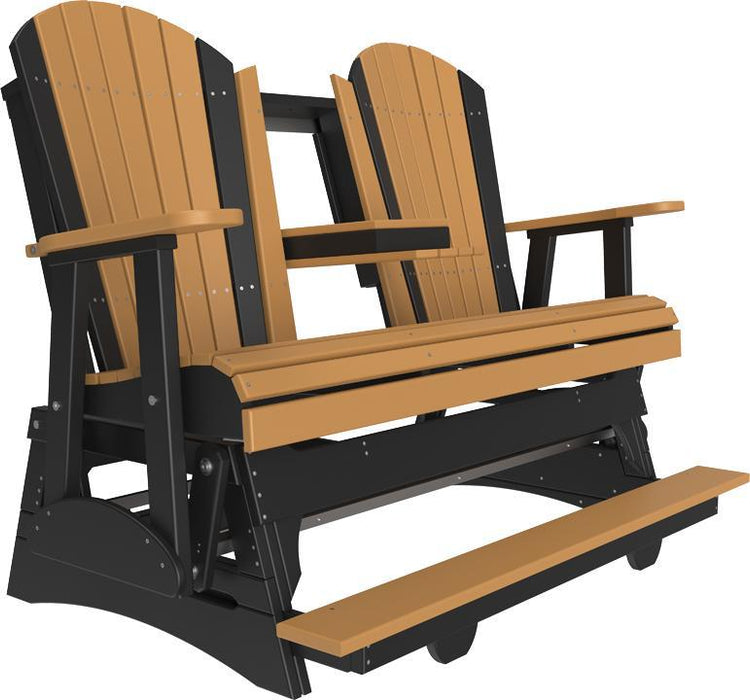 LuxCraft Counter Height Recycled Plastic 5' Adirondack Balcony Glider  - LEAD TIME TO SHIP 7 BUSINESS DAYS OR LESS