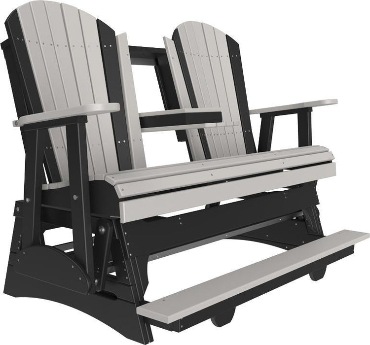 LuxCraft Counter Height Recycled Plastic 5' Adirondack Balcony Glider  - LEAD TIME TO SHIP 7 BUSINESS DAYS OR LESS