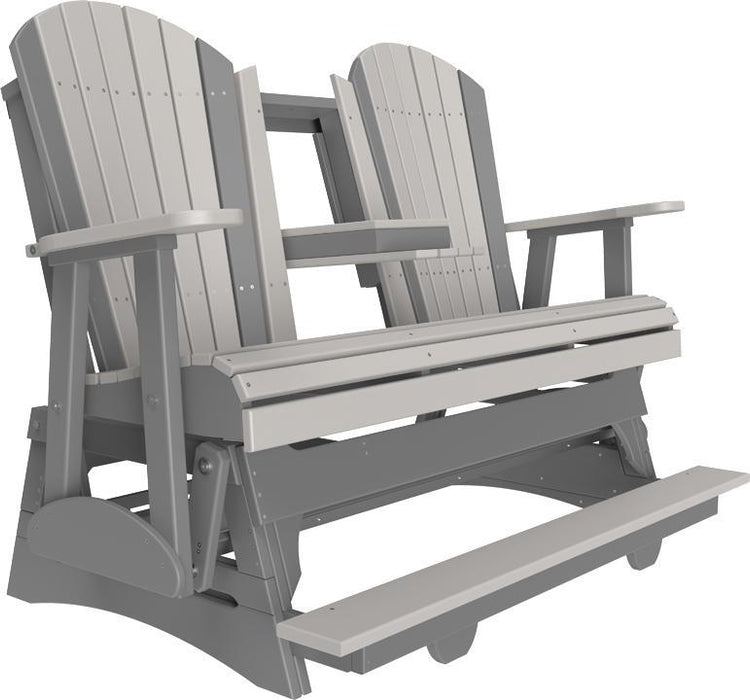 LuxCraft Counter Height Recycled Plastic 5' Adirondack Balcony Glider  - LEAD TIME TO SHIP 7 BUSINESS DAYS OR LESS