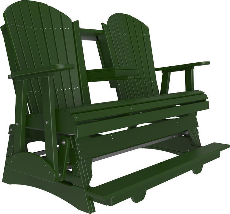 LuxCraft Counter Height Recycled Plastic 5' Adirondack Balcony Glider  - LEAD TIME TO SHIP 7 BUSINESS DAYS OR LESS