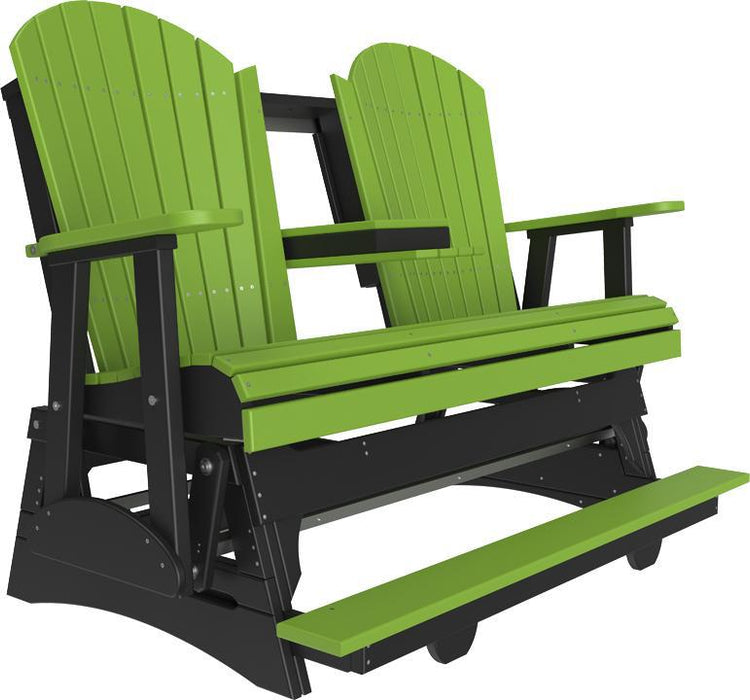 LuxCraft Counter Height Recycled Plastic 5' Adirondack Balcony Glider  - LEAD TIME TO SHIP 7 BUSINESS DAYS OR LESS