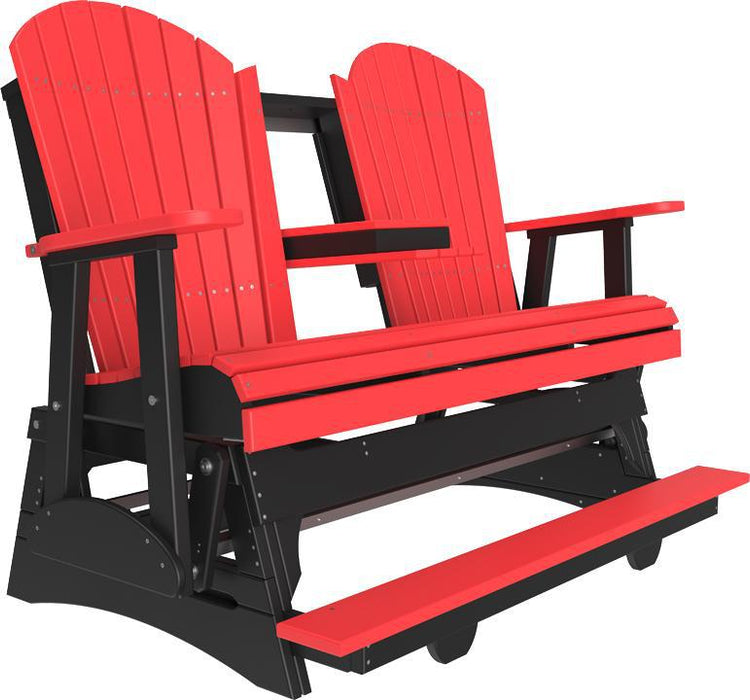 LuxCraft Counter Height Recycled Plastic 5' Adirondack Balcony Glider  - LEAD TIME TO SHIP 7 BUSINESS DAYS OR LESS