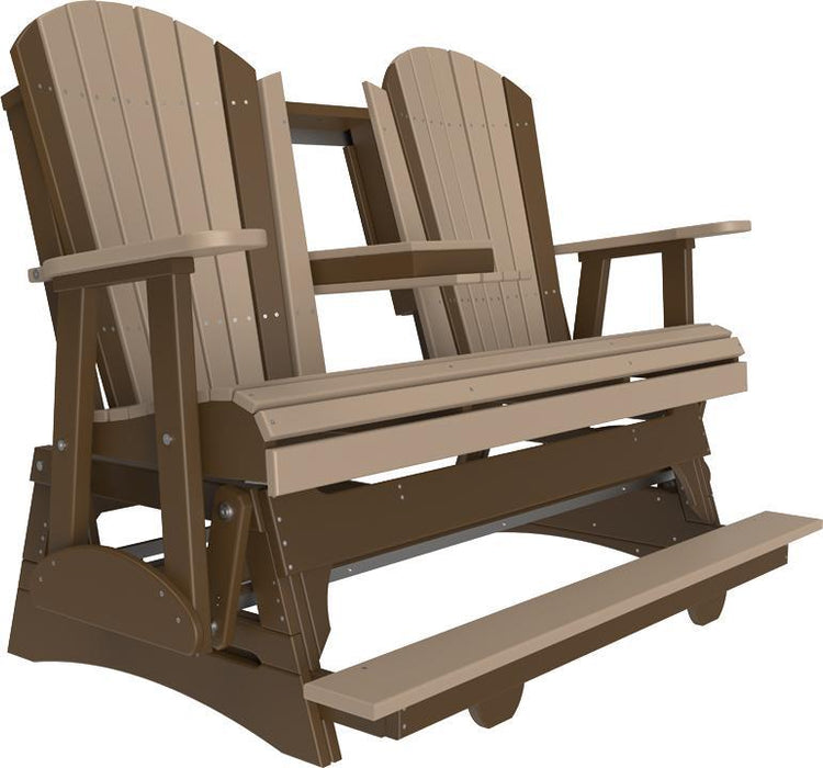 LuxCraft Counter Height Recycled Plastic 5' Adirondack Balcony Glider  - LEAD TIME TO SHIP 7 BUSINESS DAYS OR LESS