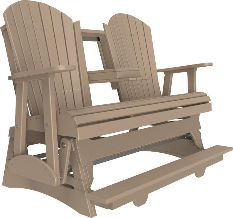 LuxCraft Counter Height Recycled Plastic 5' Adirondack Balcony Glider  - LEAD TIME TO SHIP 7 BUSINESS DAYS OR LESS