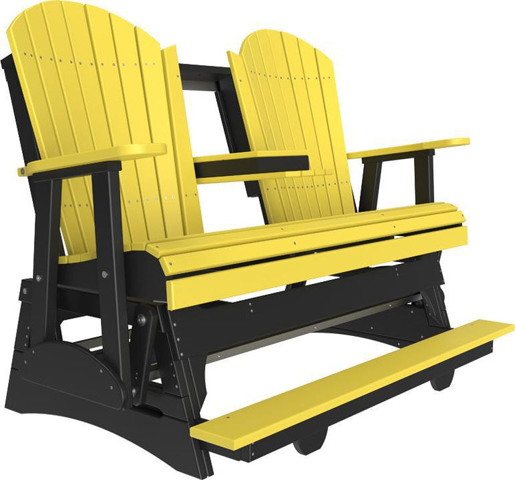LuxCraft Counter Height Recycled Plastic 5' Adirondack Balcony Glider  - LEAD TIME TO SHIP 7 BUSINESS DAYS OR LESS