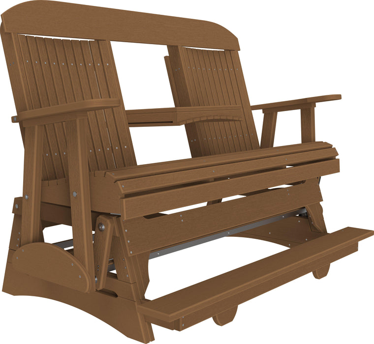 LuxCraft Counter Height Recycled Plastic 5' Classic Balcony Glider  - LEAD TIME TO SHIP 7 BUSINESS DAYS OR LESS