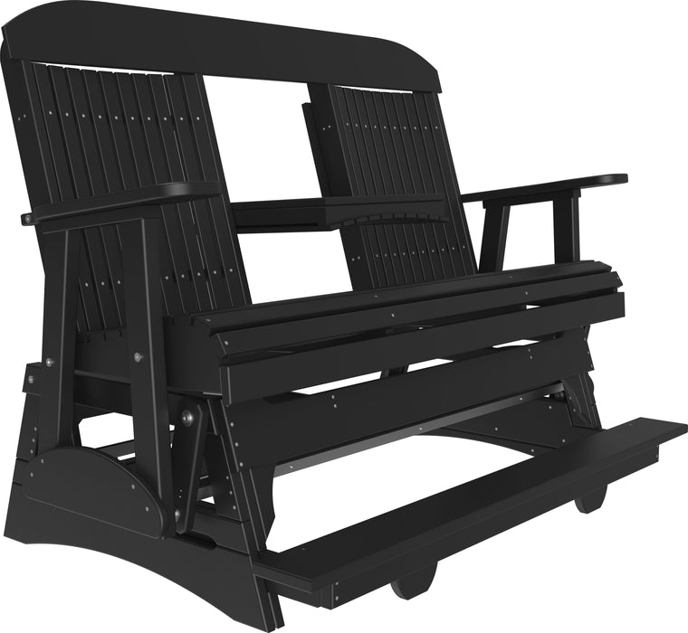 LuxCraft Counter Height Recycled Plastic 5' Classic Balcony Glider  - LEAD TIME TO SHIP 7 BUSINESS DAYS OR LESS