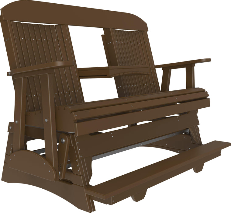 LuxCraft Counter Height Recycled Plastic 5' Classic Balcony Glider  - LEAD TIME TO SHIP 7 BUSINESS DAYS OR LESS