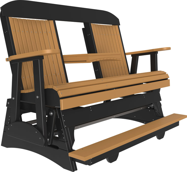 LuxCraft Counter Height Recycled Plastic 5' Classic Balcony Glider  - LEAD TIME TO SHIP 7 BUSINESS DAYS OR LESS