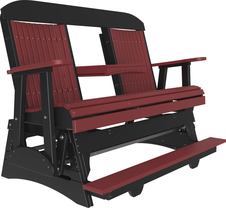 LuxCraft Counter Height Recycled Plastic 5' Classic Balcony Glider  - LEAD TIME TO SHIP 7 BUSINESS DAYS OR LESS