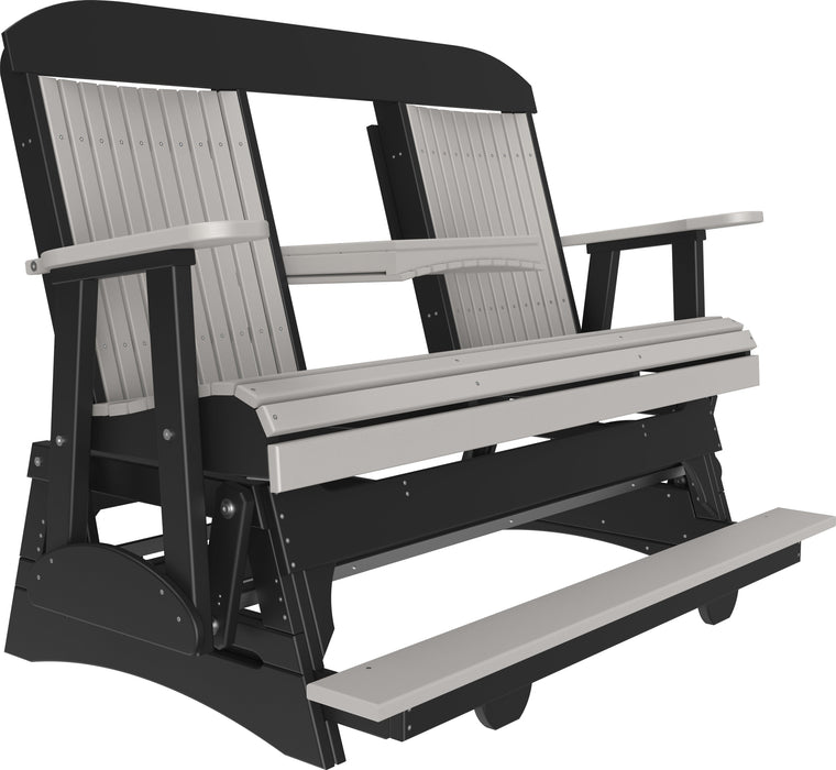 LuxCraft Counter Height Recycled Plastic 5' Classic Balcony Glider  - LEAD TIME TO SHIP 7 BUSINESS DAYS OR LESS