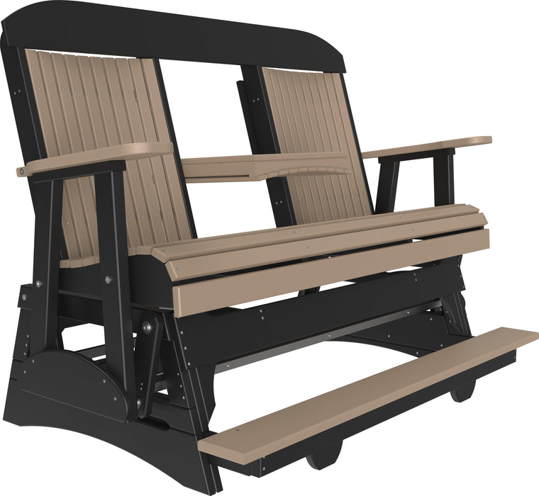 LuxCraft Counter Height Recycled Plastic 5' Classic Balcony Glider  - LEAD TIME TO SHIP 7 BUSINESS DAYS OR LESS