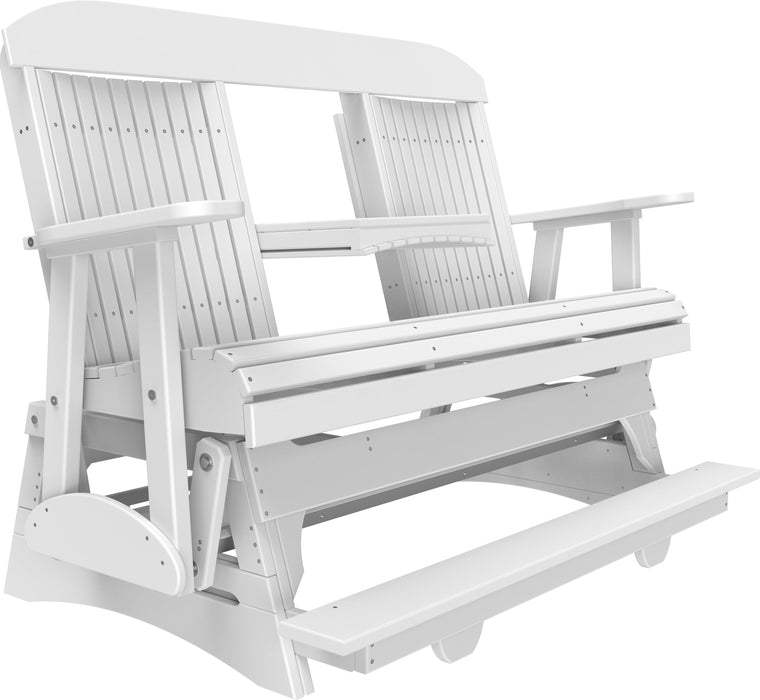 LuxCraft Counter Height Recycled Plastic 5' Classic Balcony Glider  - LEAD TIME TO SHIP 7 BUSINESS DAYS OR LESS