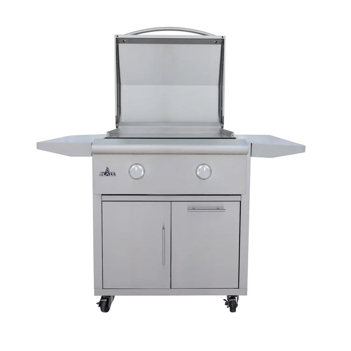 Blaze Grill Package - Premium LTE 30-Inch Built-In Natural Gas Griddle with Lights and Grill Cart in Stainless Steel (AP2-GRIDDLE-LTE3-NG)