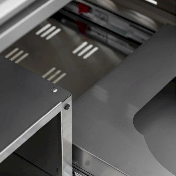 Blaze Grill Package - Premium LTE 30-Inch Built-In Natural Gas Griddle with Lights and Grill Cart in Stainless Steel (AP2-GRIDDLE-LTE3-NG)