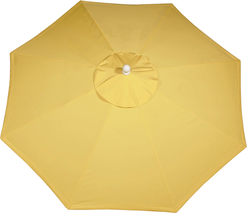 LuxCraft Aluminum Crank Lift Push Button Tilt 9' Market Umbrella - LEAD TIME TO SHIP 7 BUSINESS DAYS OR LESS