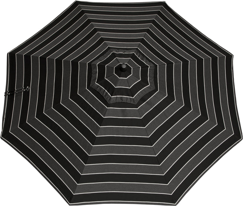 LuxCraft Aluminum Crank Lift Push Button Tilt 9' Market Umbrella - LEAD TIME TO SHIP 7 BUSINESS DAYS OR LESS