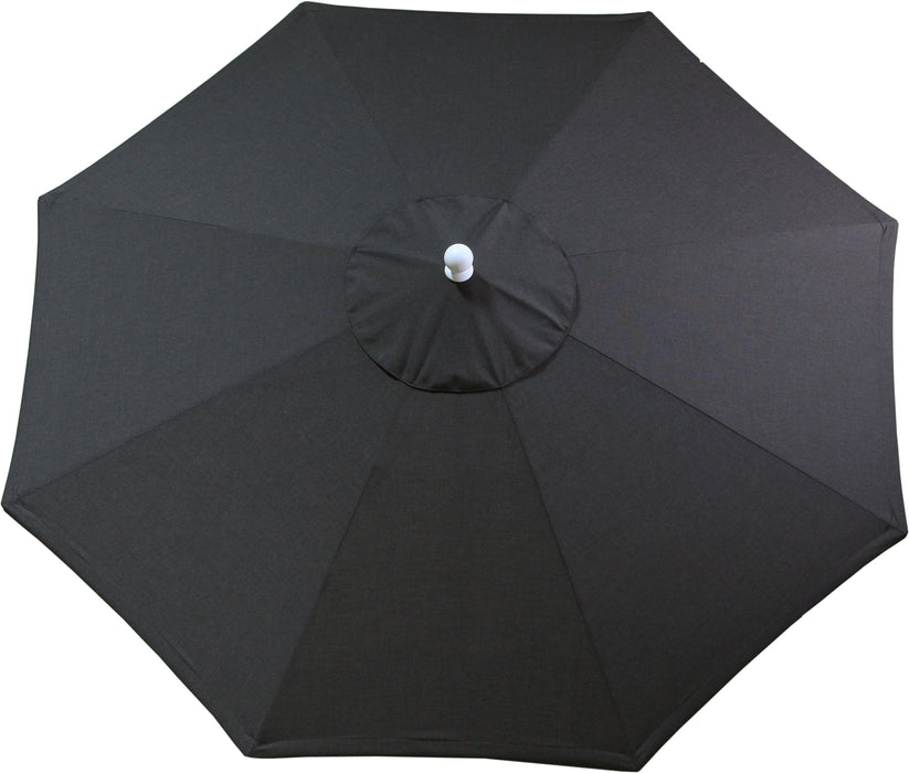 LuxCraft Aluminum Crank Lift Push Button Tilt 9' Market Umbrella - LEAD TIME TO SHIP 7 BUSINESS DAYS OR LESS
