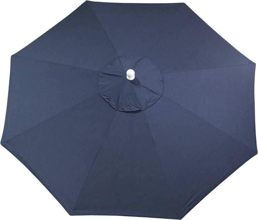 LuxCraft Aluminum Crank Lift Push Button Tilt 9' Market Umbrella - LEAD TIME TO SHIP 7 BUSINESS DAYS OR LESS