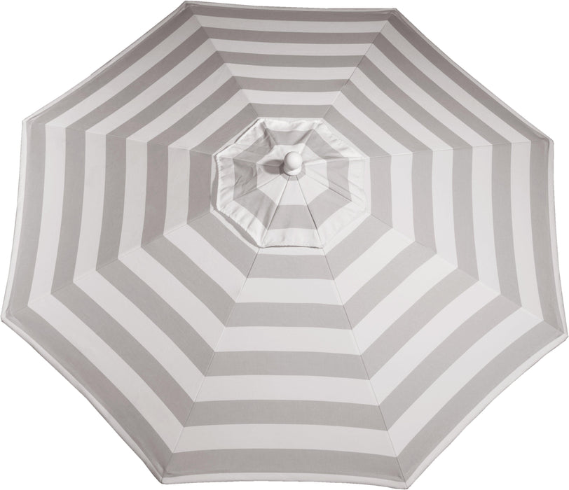 LuxCraft Aluminum Crank Lift Push Button Tilt 9' Market Umbrella - LEAD TIME TO SHIP 7 BUSINESS DAYS OR LESS