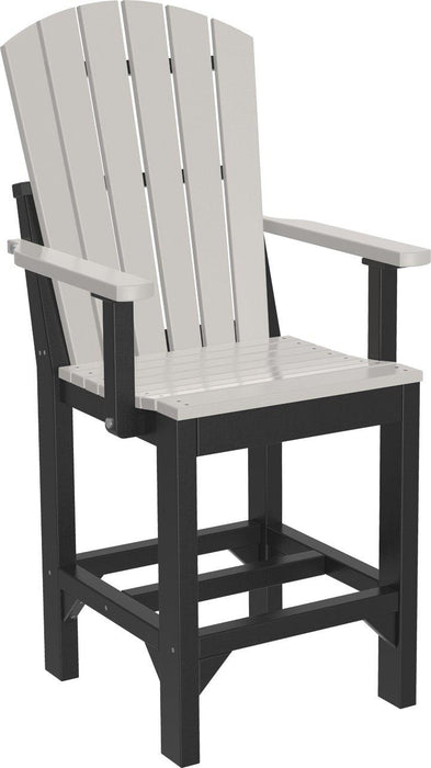 LuxCraft Recycled Plastic Adirondack Arm Chair (COUNTER HEIGHT) - LEAD TIME TO SHIP 3 TO 4 WEEKS