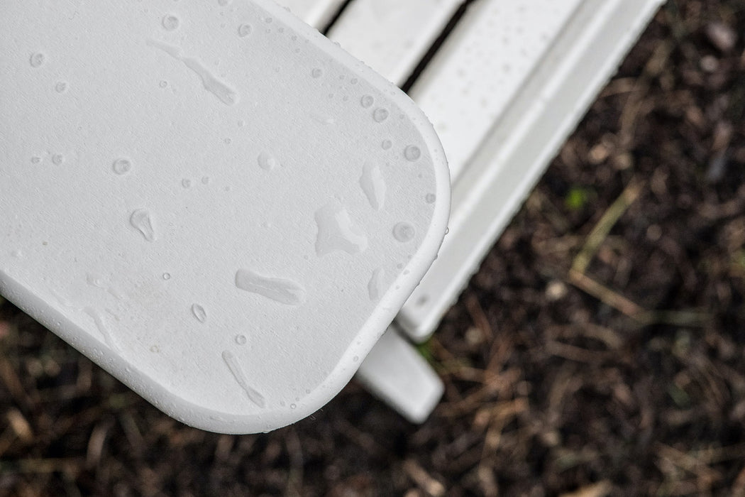 LuxCraft Rollback Recycled Plastic 4ft Plain Bench - LEAD TIME TO SHIP 7 BUSINESS DAYS OR LESS