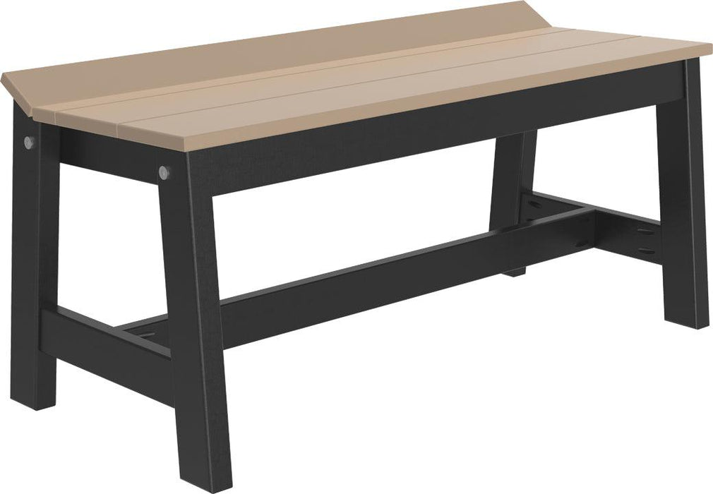 LuxCraft Recycled Plastic 41" Café Dining Bench - LEAD TIME TO SHIP 3 TO 4 WEEKS